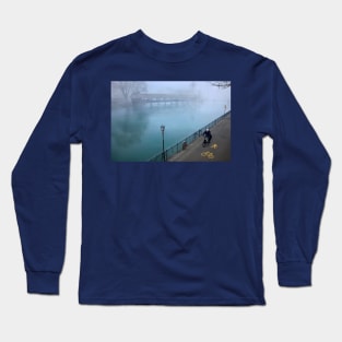 Cycling by the river Long Sleeve T-Shirt